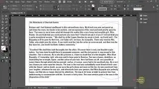 How to justify text in Indesign