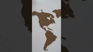 World Map Corkboard