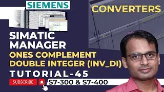 Siemens PLC Training 45 - Ones Complement Double Integer Instruction in Siemens PLC