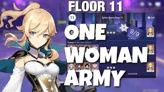C0 Jean Solo 9★ Floor 11 Spiral Abyss | Genshin Impact