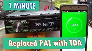 Car stereo Pioneer DEH-1500UBG. AMP ERROR