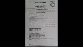 4th Semester B.com #Business Statistics #Previous year question paper Sept/Oct 2018 # OU