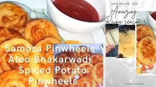 Samosa Pinwheels |Aloo Bhakarwadi |Spiced Potato Pinwheels |Enjoy rainy weather|A Lines Spice World
