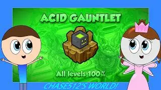 ACID GAUNTLET (All levels 100% gameplay) [Geometry Dash 2.2]