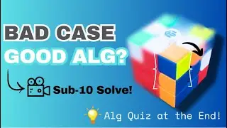 1st Sub-10 on Cam Thanks to This F2L Alg | Learning from Solves (3)
