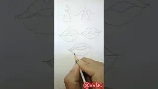 👄Lips drawing easy🫦black and white lips|#youtubeshorts #shorts #viralshorts