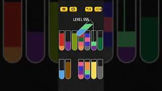 Water sort puzzle level 555