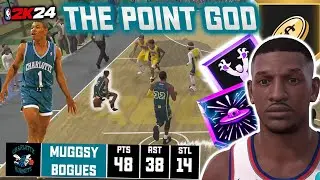 *THE POINT GOD* of 2k24 - Muggsy Bogues MyPlayer Build + Face Creation