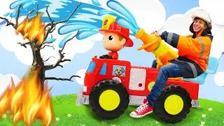 Игры машинки. Новые пожарные тушат огонь с Фёдором! Видео игры для мальчиков в шоу Пожарная Станция