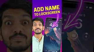 Add Name to iPhone Lockscreen - Latest Customization Trick!! Must Try 🔥
