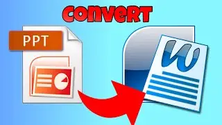 how to convert ppt to word