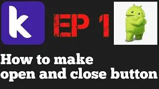 How to make open and close button