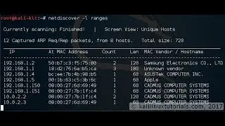 netDiscover Lab tutorial Step By Step