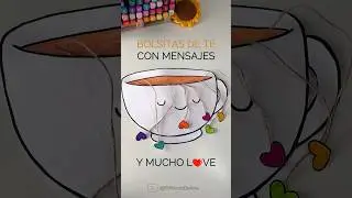 Bolsitas de té con mensajes importantes 💖🥰 Manualidades de amor propio #shorts