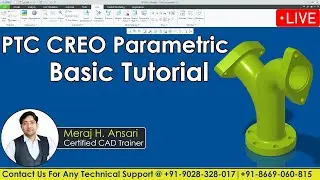 Creo Parametric Part Design Tutorials | Creo Parametric Complete Course | By Ansari Sir.
