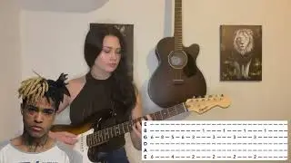 XXXTentacion 'Remedy for a broken heart' Guitar tutorial with TABs