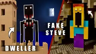 I Made LEGO Scary Minecraft - Night Dweller & Goatman!