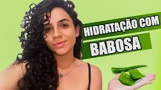 HIDRATAÇÃO DE BABOSA COM MAIZENA ! - melhor hidratação para deixar os cabelos macios !!