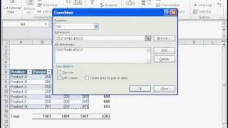 Use Consolidation Function to Consolidate several tables.avi