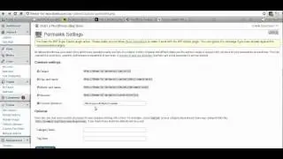 WordPress Admin Settings -- Permalinks