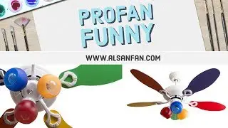 Çocuk Odası Tavan Vantilatörü Alsanfan Profan Funny