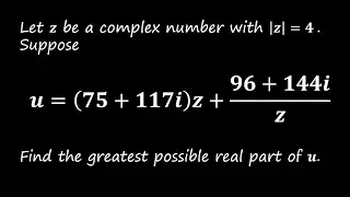 Maximizing the Real Part of a Complex Number: A 2024 AIME Problem Explained