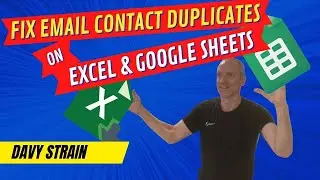 Excel and Google Sheets | How to Fix Duplicates in Email Contacts using Excel and Google Sheets