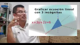Graficar plano de ecuación lineal de 3 incógnitas