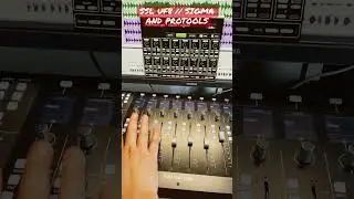 SSL UF8 fader control on an SSL sigma