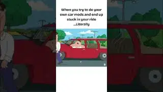 When your car's anti-theft system is too good... even you can't get out!#cars #familyguy #antitheft