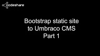 How to build a site with Umbraco - Part 1 - Getting Started