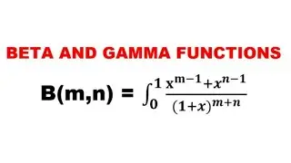 Beta And Gamma Functions -Proble
