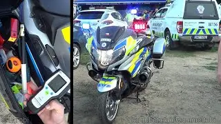 Czech Police Motorcycle - Red & Blue Lights - Closer Look - Den IZS Prague [CZ | 14.9.2019]