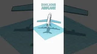 [1DAY_1CAD] AIRPLANE #shorts #tinkercad #project