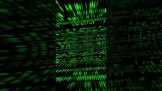 Matrix Code Tunnel Animation | Digital Green Data Flow Stock Footage in 4K 
