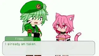 Flippy meets an UwU cat. [HTF] WARNING: CRINGE AND STUPID. 🌚 (Not Orinigal.)