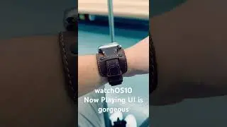 Apple #watchOS10 Now Playing UI looks great! #apple #uppbeat #applewatch #applewatchultra