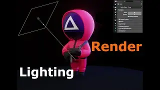 Final | Lighting, Shading and rendering | Blender 3.0 Eevee | Squid game Character modeling part 6