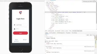 html login form with predefined bootstrap 4 and material design icons
