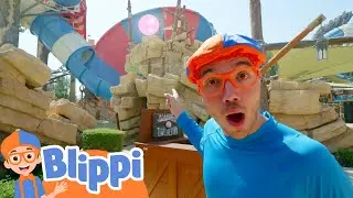 Blippi Goes Treasure Hunting at the Waterpark | Magic Stories and Adventures for Kids | Moonbug Kids