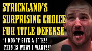 Sean Strickland's SURPRISING Choice on WHO he Wants to FIGHT NEXT!