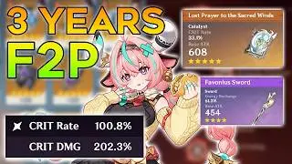 what does my F2P account look like after 3 years?