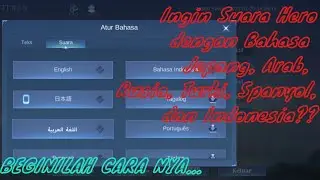 Cara ganti suara hero ml menjadi bahasa Jepang terbaru | Tutorial mlbb