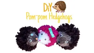 Diy Pom-pom hedgehogs 🦔