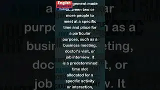 Appointment