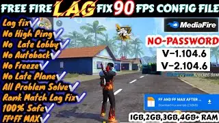 ‼️FREE FIRE AND FREE FIRE MAX NEW LAG FIX CONFIG FILE TODAY🔥 NEW LAG FIX CONFIG FILE😱