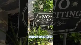Amazon Review- No Soliciting Sign