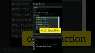 ord function in python 