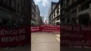 PRESENCIA DE BAJA CALIFORNIA EN EL ZÓCALO RESPALDA AL PRESIDENTE AMLO