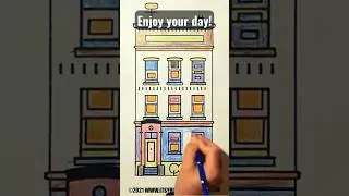 Coloring page house of „Wheels on the Bus“ #nurseryrhymes #toddleractivities  #coloringpages